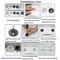 Quick Release Toilet Seat Hinges Kit Zinc Alloy Fixing Bolts Universal Replacement 5
