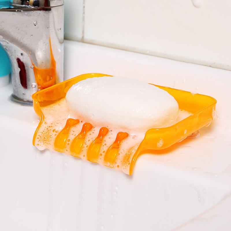 Colorful Soap Holder With Drainage Suction Cup Wall Mounted Bathroom Soap Dish 3