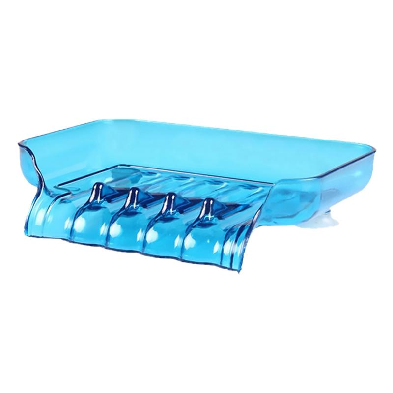Colorful Soap Holder With Drainage Suction Cup Wall Mounted Bathroom Soap Dish 2