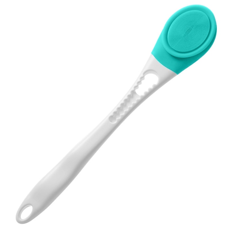 Electric Silicone Bath Massage Brush Long Handle Body Scrubber For Deep Clean Relaxation 15