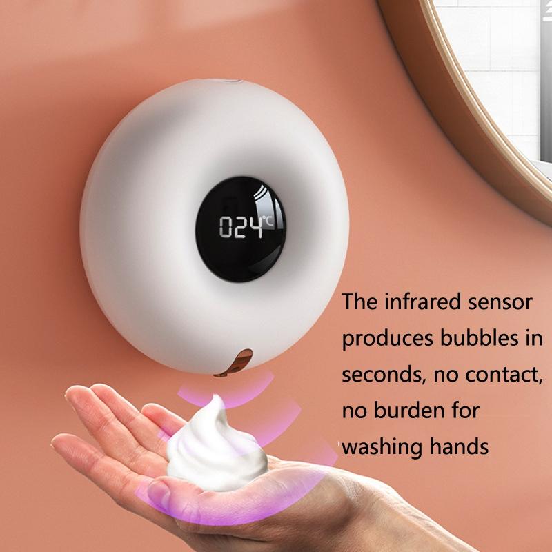 Smart Touchless Wall Mounted Soap Dispenser With LED Display Foaming Sensor 6