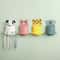 Cute Cartoon Animal Wall Mounted Toothbrush Holder Shelf With Drainage Bathroom Organizer 0