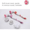 Electric Waterproof Bath Brush Long Handle Back Scrubber With 4 Heads Body Cleansing Massager 8
