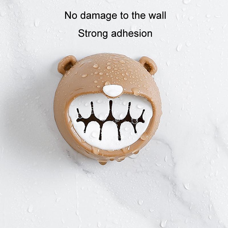 Bear Grip Towel Holder Hooks Wall Mount For Kitchen Bathroom Space Saving Organizer 5