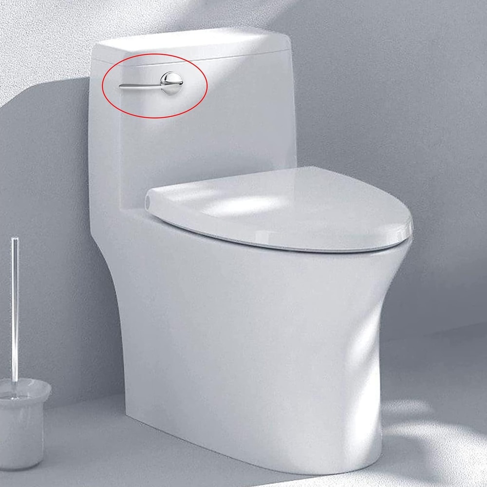 Zinc Alloy Toilet Flush Handle Replacement with Chain Universal Bathroom Lever