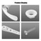 Zinc Alloy Toilet Flush Handle Replacement with Chain Universal Bathroom Lever
