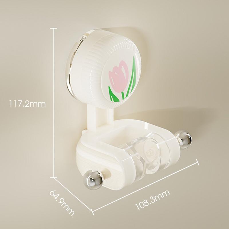 No Drill Suction Cup Shower Head Holder With 360 Adjustable Bathroom Mount 2