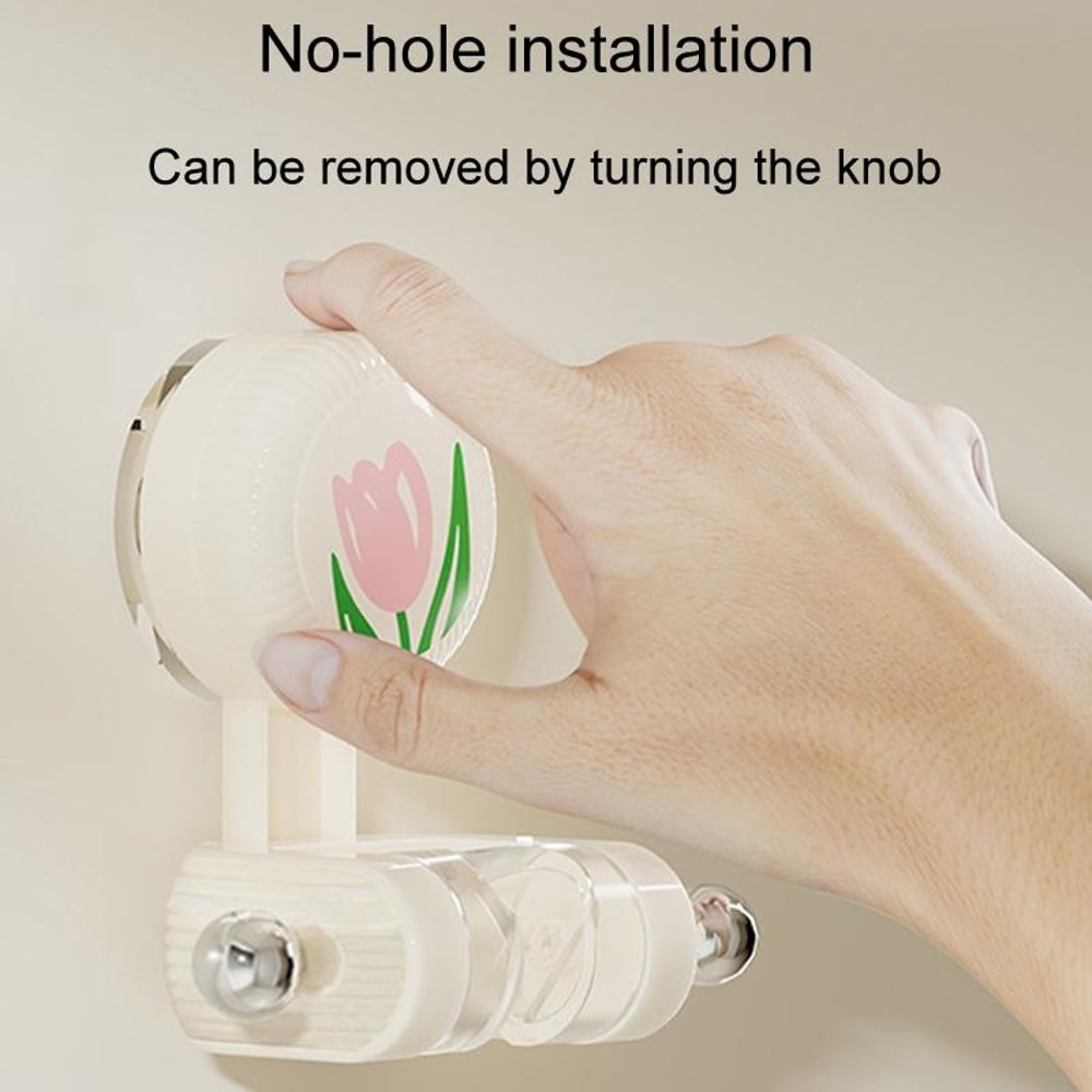 No Drill Suction Cup Shower Head Holder With 360 Adjustable Bathroom Mount 7