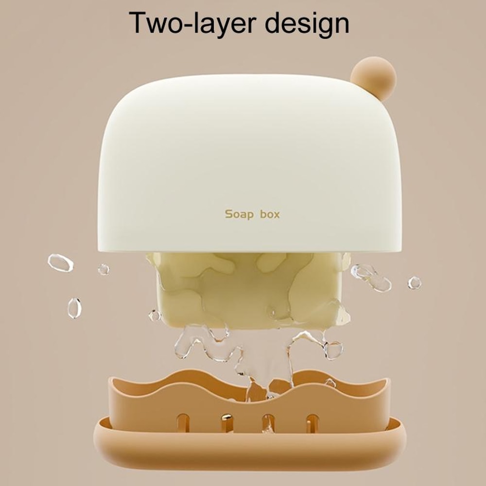 Portable Leakproof Soap Holder Travel Soap Case With Drain Tray Compact Soap Container 5