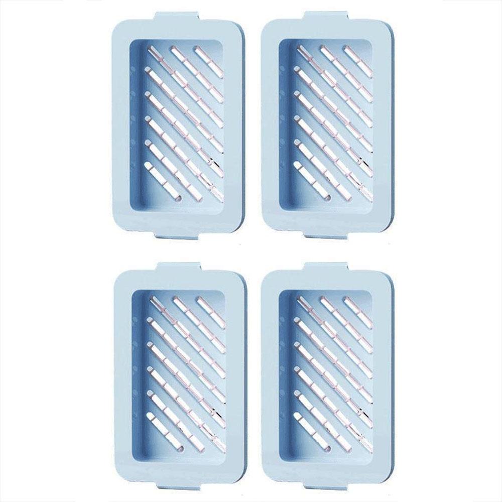 Anti Slip Soap Holder With Drain Tray Elastic Mesh Soap Saver Box For Bathroom Kitchen 1