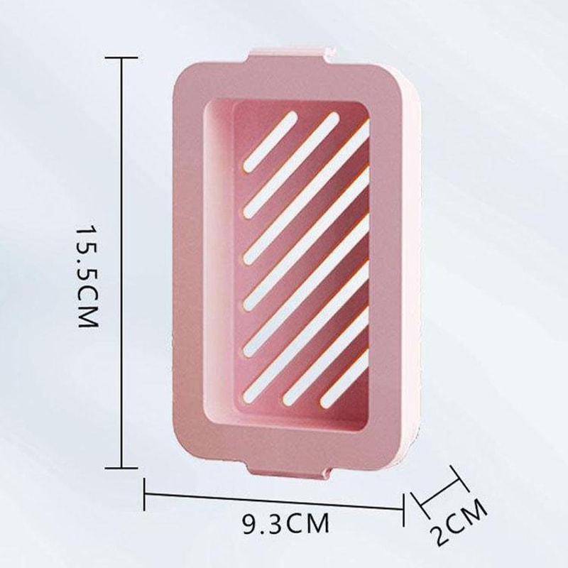 Anti Slip Soap Holder With Drain Tray Elastic Mesh Soap Saver Box For Bathroom Kitchen 4
