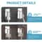 Stainless Steel Sponge Holder Set No Drill Wall Mounted Toothbrush Organizer 2
