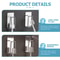 Stainless Steel Sponge Holder Set No Drill Wall Mounted Toothbrush Organizer 2