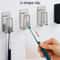 Stainless Steel Sponge Holder Set No Drill Wall Mounted Toothbrush Organizer 8