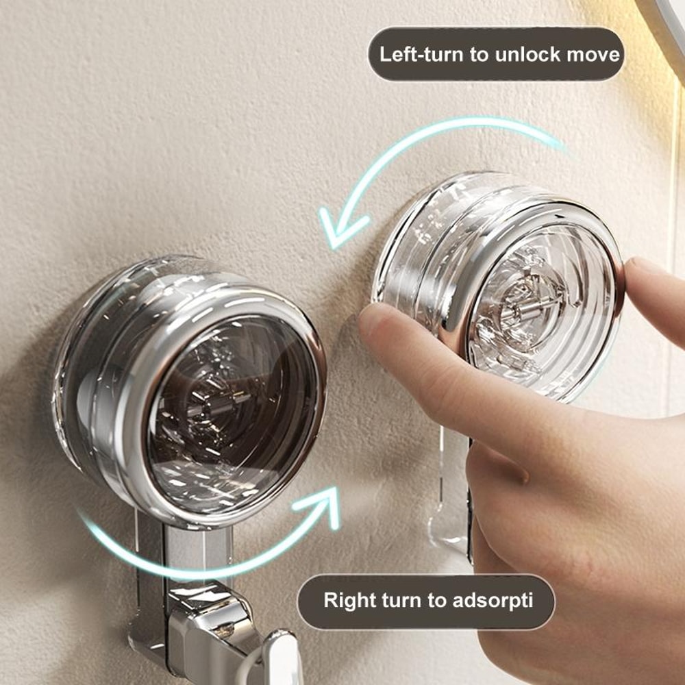 Heavy Duty Suction Cup Hooks No Drill Bathroom Wall Hooks Removable Organizer 6