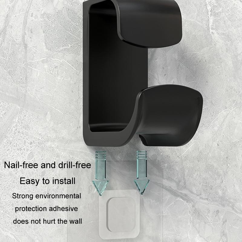 No Drill Bathroom Shelf Hooks Wall Mounted Storage Rack For Washbasin And Kitchen Organization 4