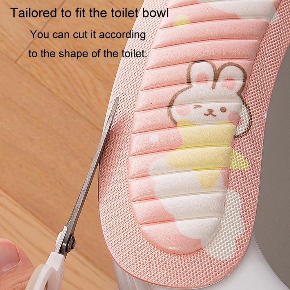 Universal Cute Cartoon Toilet Seat Pad Waterproof Washable EVA Cover 7