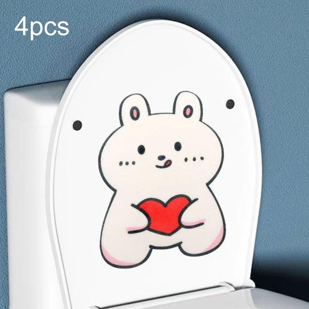 Cute Cartoon Toilet Deodorizer Stickers Felt Bathroom Deodorant Stickers Aromatherapy Fresheners 1