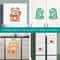 Cute Cartoon Toilet Deodorizer Stickers Felt Bathroom Deodorant Stickers Aromatherapy Fresheners 8