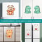Cute Cartoon Toilet Deodorizer Stickers Felt Bathroom Deodorant Stickers Aromatherapy Fresheners 8