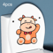 Cute Cartoon Toilet Deodorizer Stickers Felt Bathroom Deodorant Stickers Aromatherapy Fresheners 7