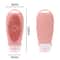 2 In 1 Silicone Shower Brush Dispenser Bottle Portable Travel Shampoo Body Wash Container 3