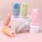 2 In 1 Travel Shampoo Bottle With Brush Leakproof Silicone Squeeze Dispenser 0