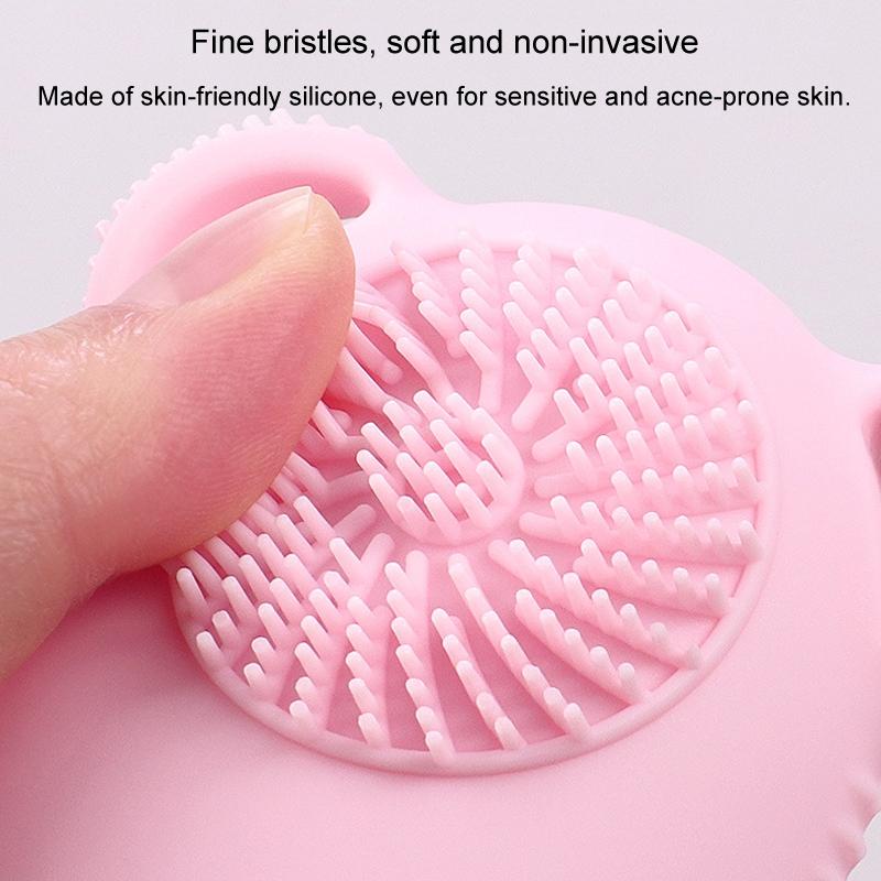 2 In 1 Travel Shampoo Bottle With Brush Leakproof Silicone Squeeze Dispenser 9