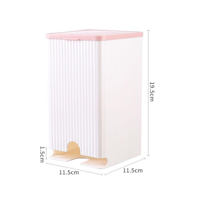 Wall Mounted Bathroom Organizer With Lid Multi Compartment Sanitary Storage Box 4
