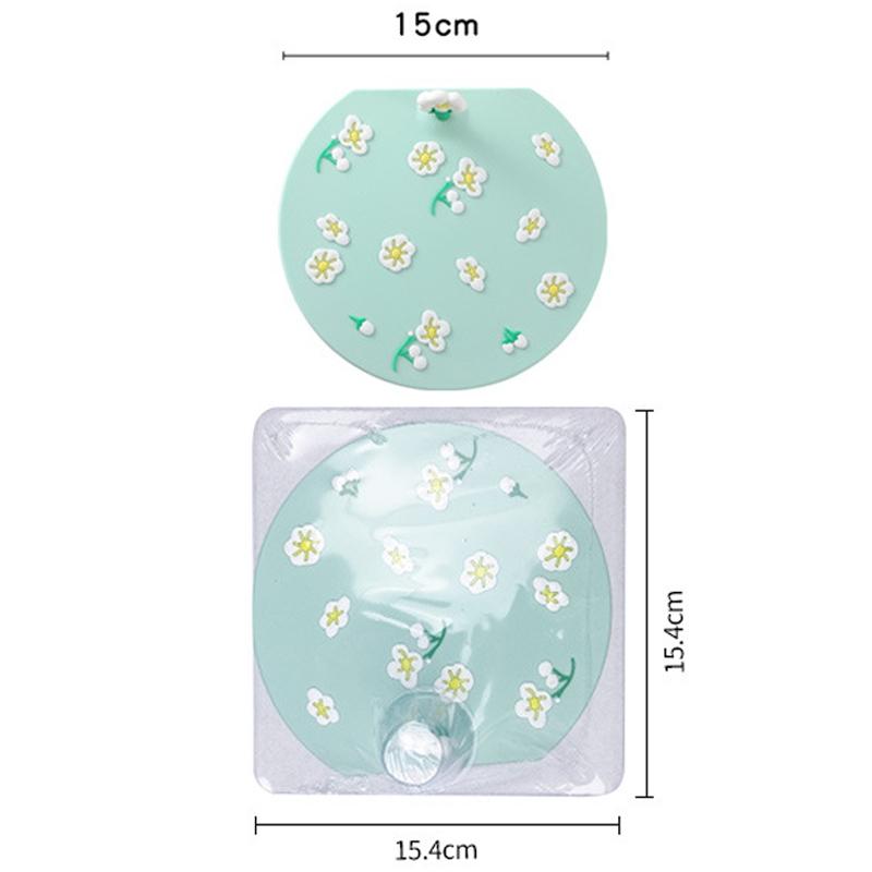 Universal Silicone Sink Drain Cover Hair Catcher Odor Seal Floor Drain Protector 5