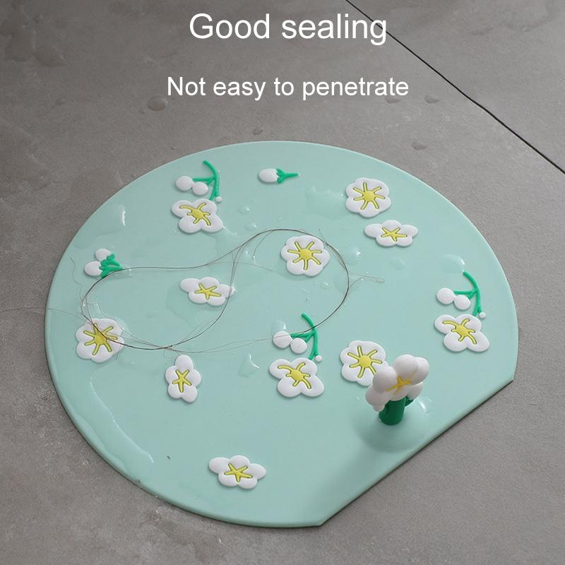 Universal Silicone Sink Drain Cover Hair Catcher Odor Seal Floor Drain Protector 7