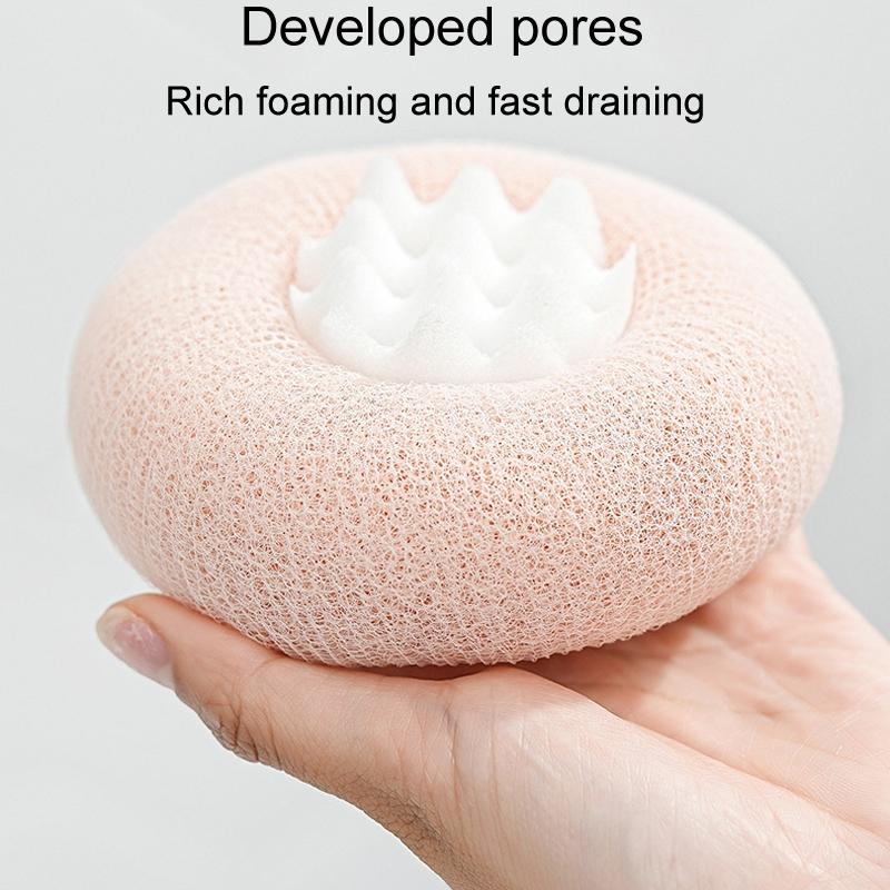 Sunflower Suction Cup Back Scrubber Shower Ball For Deep Clean Easy Bathing 2