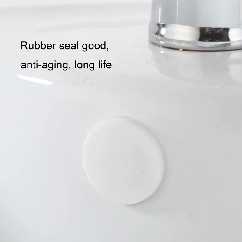 Universal Silicone Wash Basin Overflow Plug Caps Leak Proof Sink Hole Covers 4