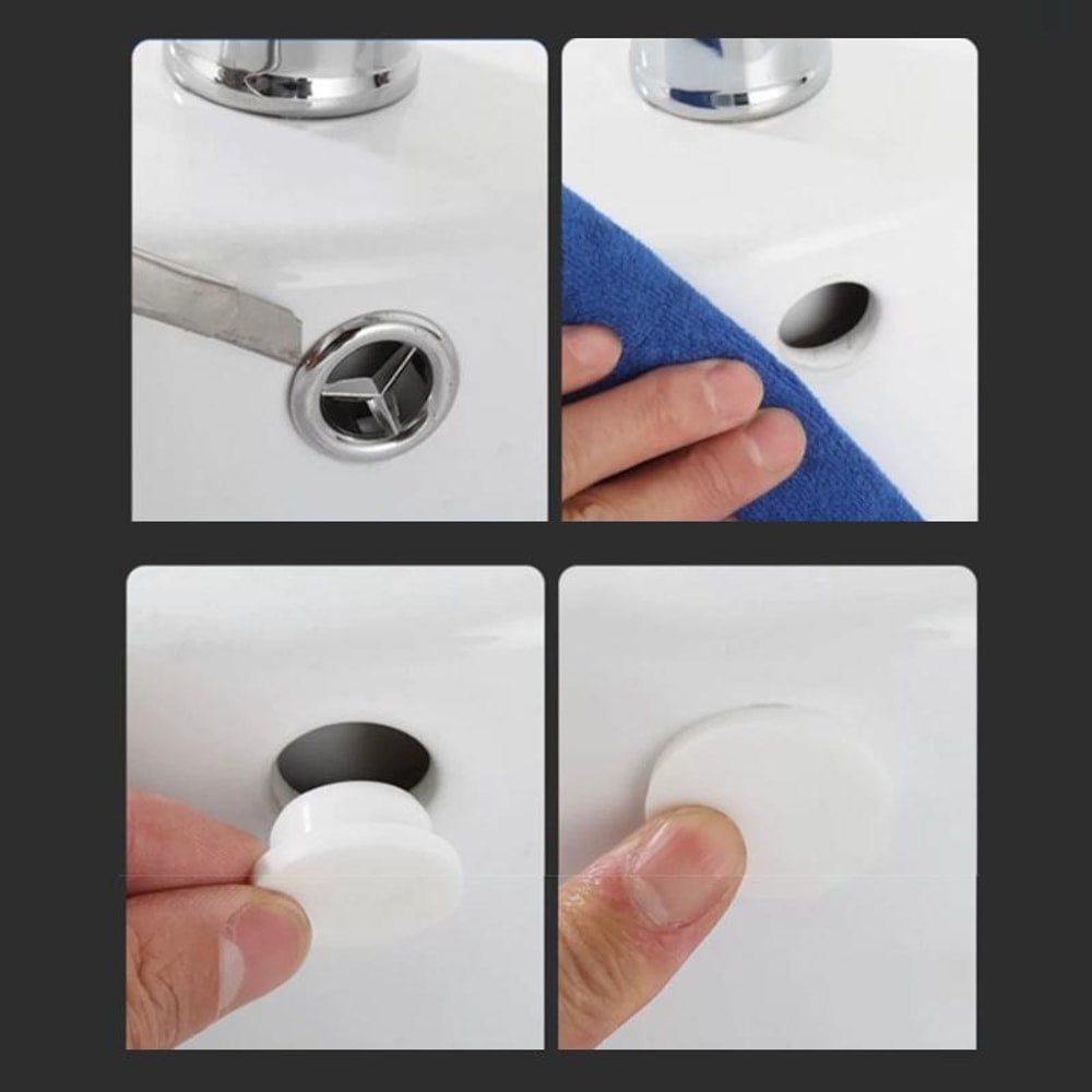 Universal Silicone Wash Basin Overflow Plug Caps Leak Proof Sink Hole Covers 5