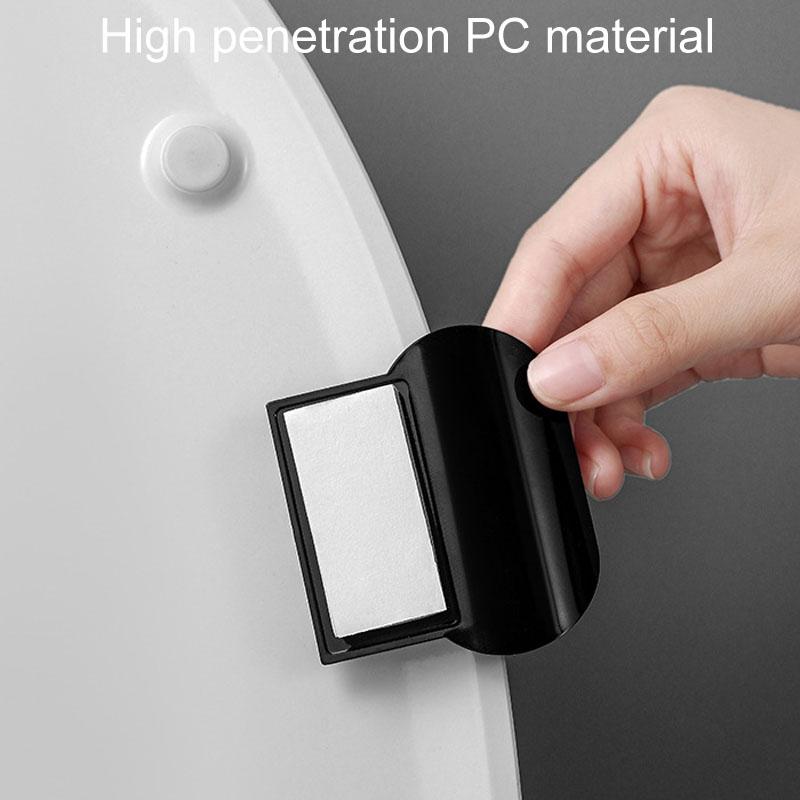 Hygienic Toilet Lid Lifter Handle No Touch Bathroom Seat Opener Kit 5