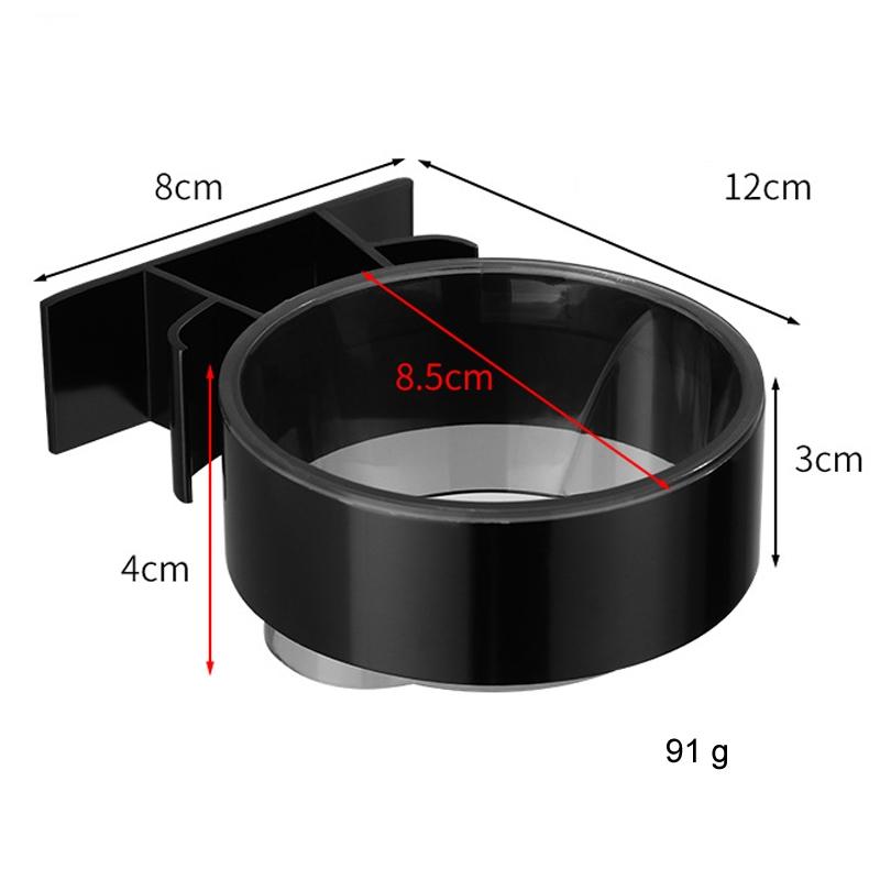 Wall Mounted Hair Dryer Holder No Drill Bathroom Organizer Shelf With Cable Storage 2