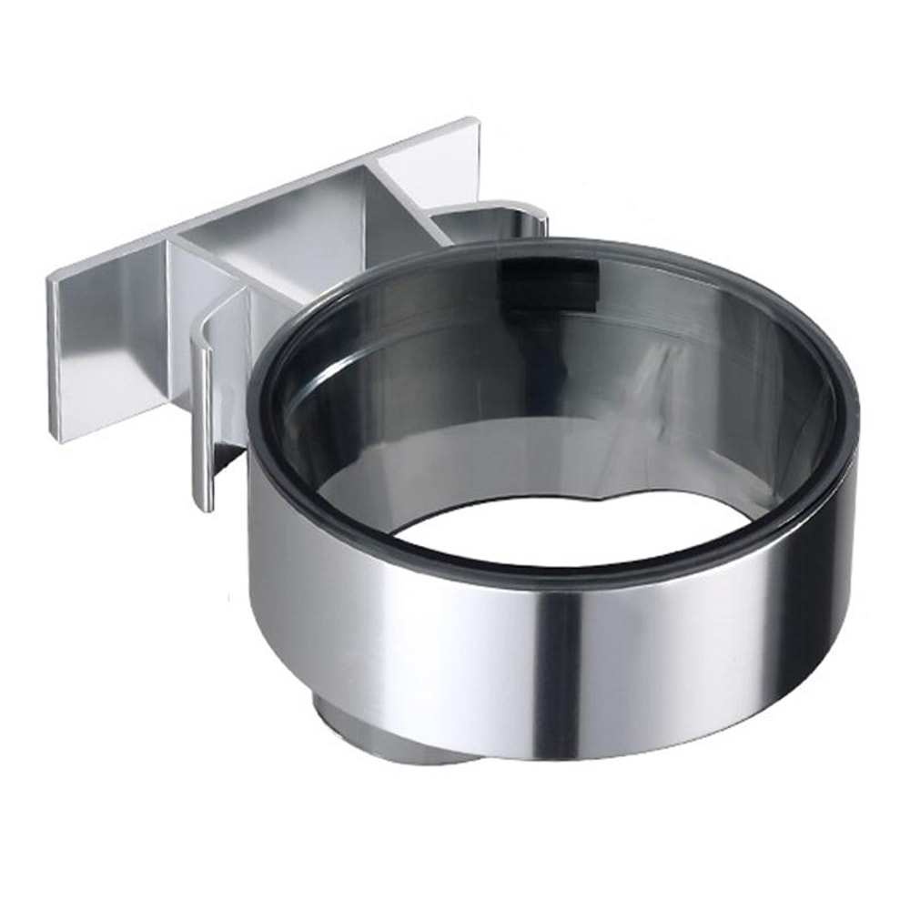 Wall Mounted Hair Dryer Holder No Drill Bathroom Organizer Shelf With Cable Storage 10