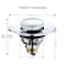 Premium push type basin plug Copper Core Pop Up Sink Drain Stopper for Bathroom Wash Basins