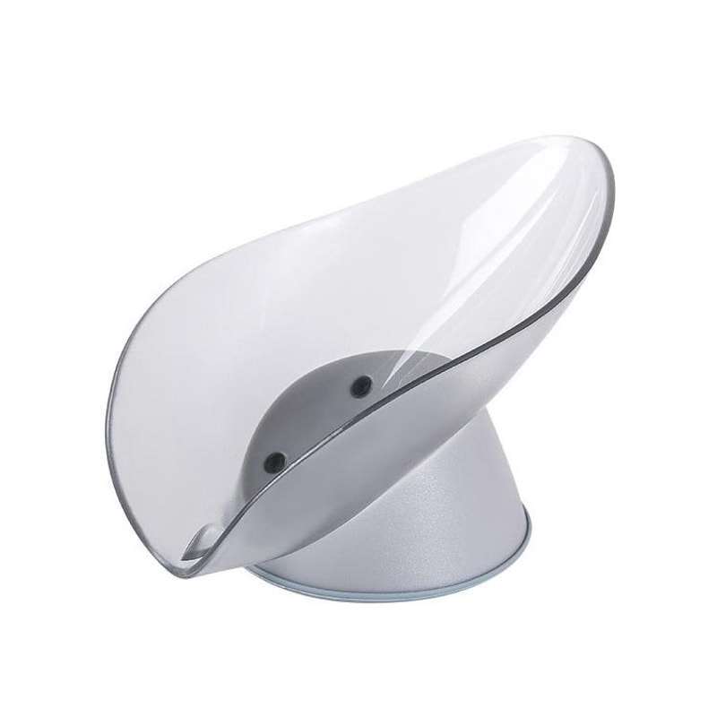 Wall Mounted Soap Holder With Drain Tray No Drill Soap Dish For Shower With Strong Suction 4