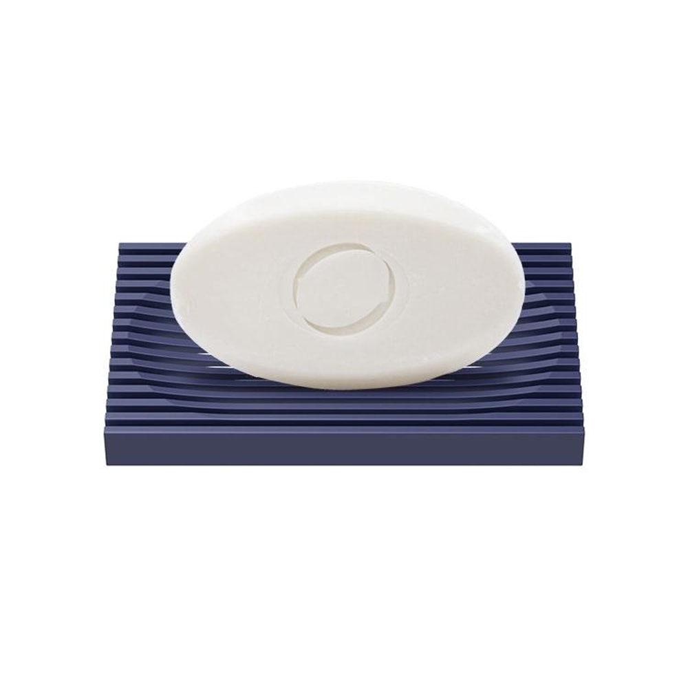 Double Sided Soap Dish With Drain Soft Rubber Non Slip Soap Holder For Bathroom Countertop 1