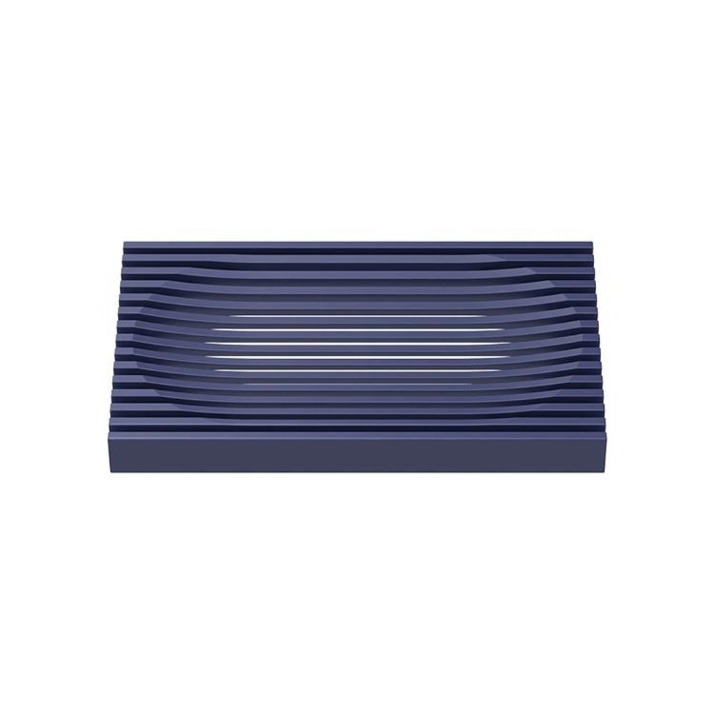 Double Sided Soap Dish With Drain Soft Rubber Non Slip Soap Holder For Bathroom Countertop 2