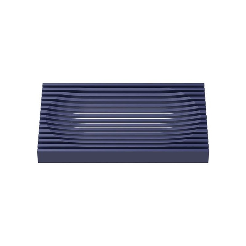 Double Sided Soap Dish With Drain Soft Rubber Non Slip Soap Holder For Bathroom Countertop 2
