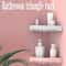 Wall Mounted Bathroom Shelf Corner Shower Caddy No Drill Bathroom Storage Basket 8