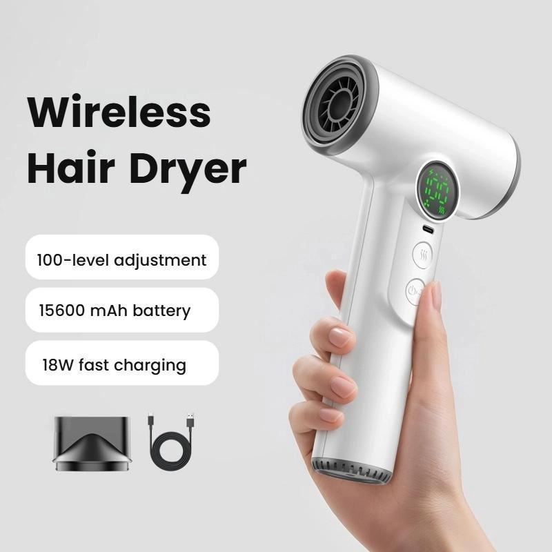 Cordless Hair Dryer With High Speed Motor Portable Rechargeable Hair Dryer For Travel And Home 1