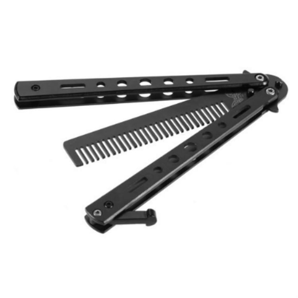 Stainless Steel Butterfly Comb Trainer Practice Knife For Safe Flipping Skills 5