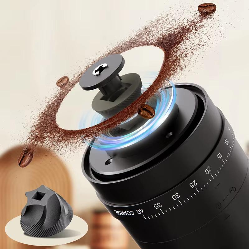 Portable Electric Coffee Grinder USB Rechargeable Ceramic Burr Mill With 40 Settings 4