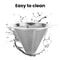 Reusable Stainless Steel Coffee Filter For Pour Over Drip Makers Eco Friendly Mesh Brewer 6