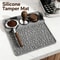 Silicone Espresso Tamping Mat With Organizer Slots Non Slip Coffee Tamper Station For Baristas 1