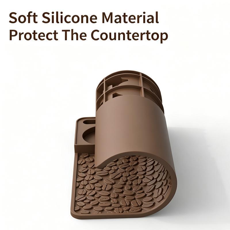 Silicone Espresso Tamping Mat With Organizer Slots Non Slip Coffee Tamper Station For Baristas 6