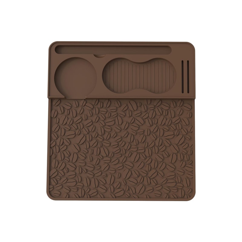 Silicone Espresso Tamping Mat With Organizer Slots Non Slip Coffee Tamper Station For Baristas 8